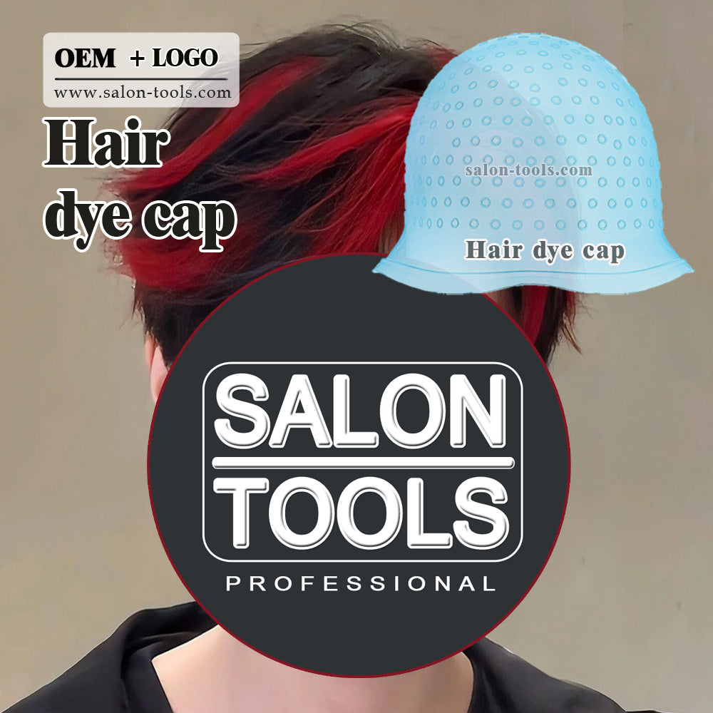 3pcs-Hair Coloring Highlighting Cap Reusable Silicone Highlight Cap Pull Through Caps for Hair Coloring Frosting Cap with Hook Hair Dye Cap with Holes Hair Salon Tools Hairdressing Highlighting Kit HD01