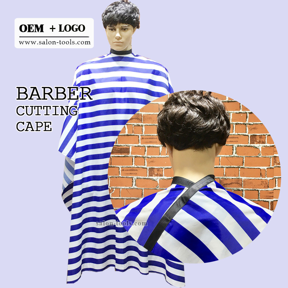 SC03-barber shaving cape salon Waterproof Gown Rubber Custom Barber with logo Silicone Neck Capes