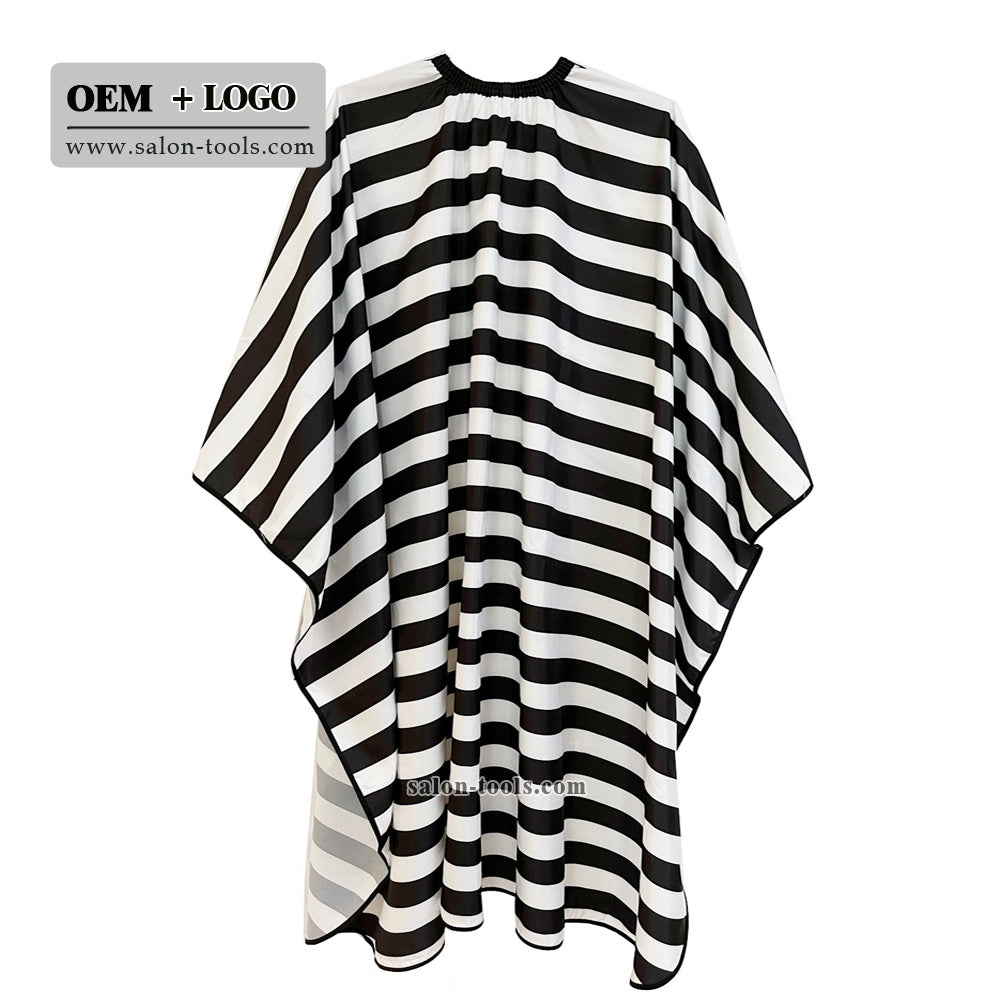 SC02-salontool barber cape shaving cape Waterproof Gown Rubber Custom Barber with logo Silicone Neck Capes