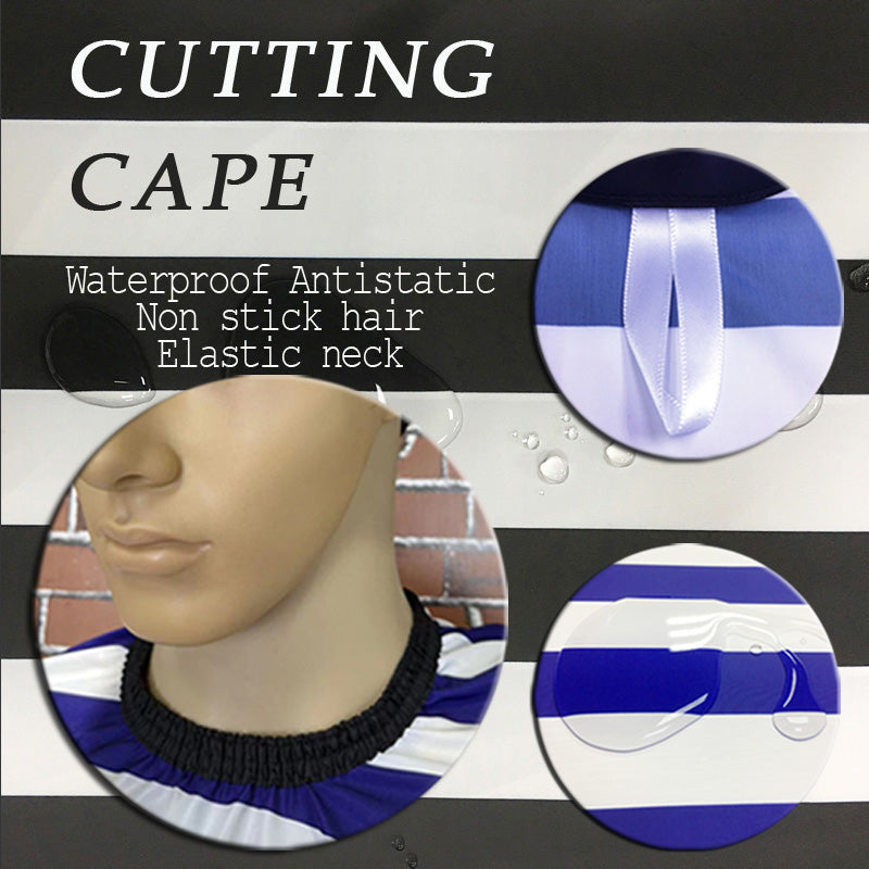 SC02-salontool barber cape shaving cape Waterproof Gown Rubber Custom Barber with logo Silicone Neck Capes