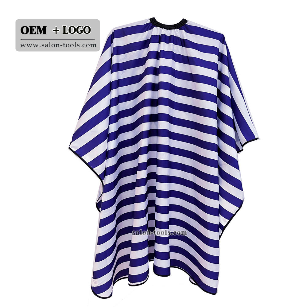 SC02-salontool barber cape shaving cape Waterproof Gown Rubber Custom Barber with logo Silicone Neck Capes
