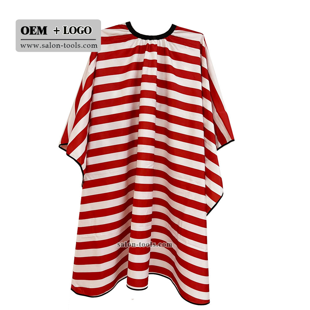 SC03-barber shaving cape salon Waterproof Gown Rubber Custom Barber with logo Silicone Neck Capes