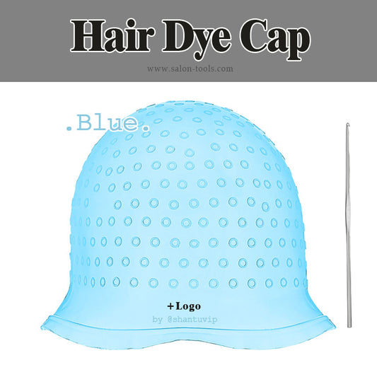 HD01B,blue silicone hair dye cap