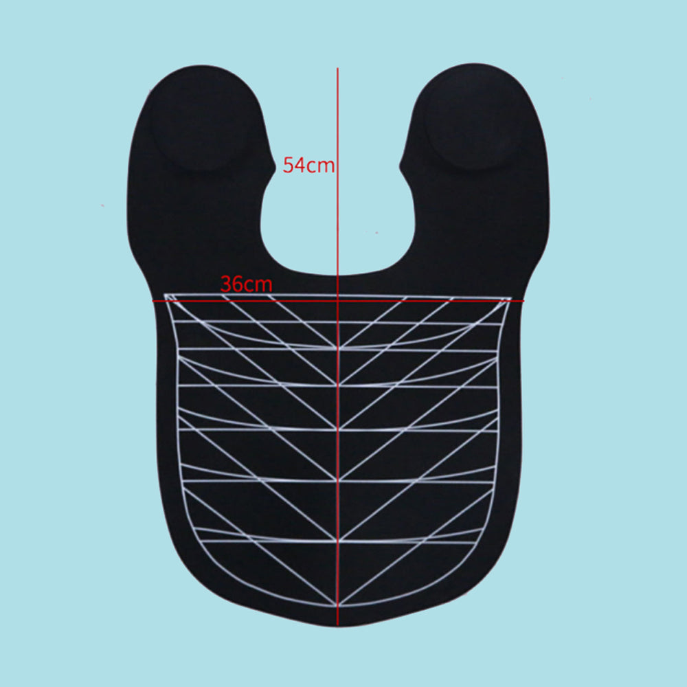 NC05-neck cape silicone neck salon Waterproof Rubber Custom Barber with logo Silicone Neck Capes salontool