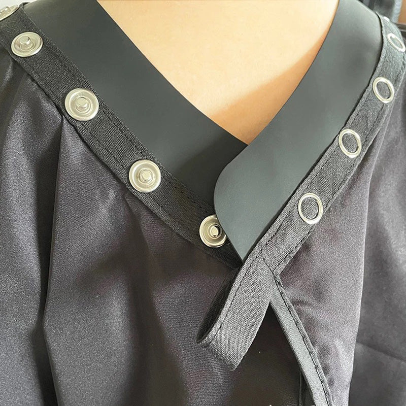 SC05-barber cape shaving cape salon Waterproof Gown Rubber Custom Barber with logo Silicone Neck Capes salontools