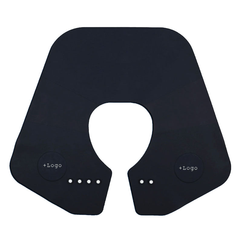 NC04-neck cape silicone neck salon Waterproof Rubber Custom Barber with logo Silicone Neck Capes salontool