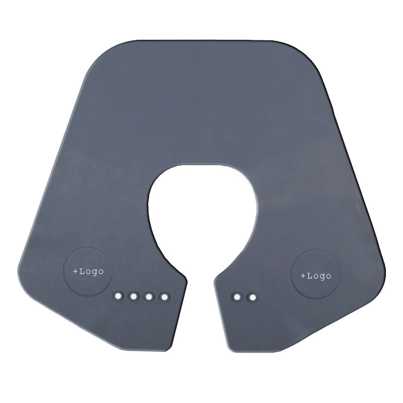 NC04-neck cape silicone neck salon Waterproof Rubber Custom Barber with logo Silicone Neck Capes salontool