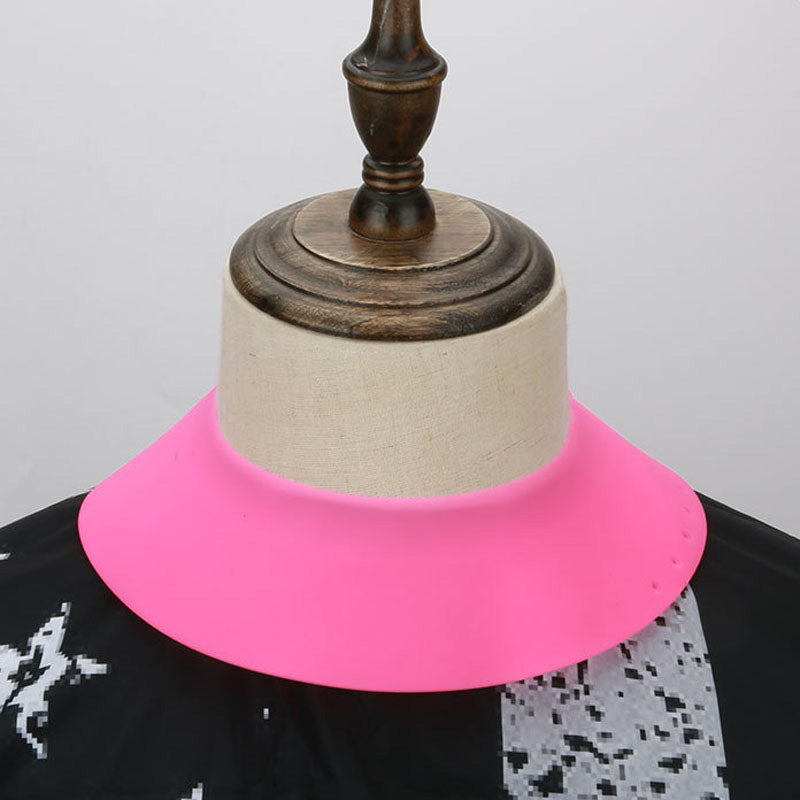 3pcs | neck cape silicone neck salon Waterproof Rubber Custom Barber with logo Silicone Neck Capes salontool