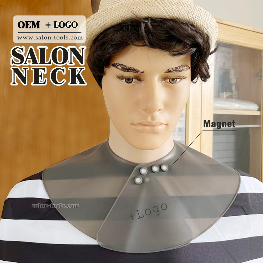 NC03-neck cape silicone neck salon Waterproof Rubber Custom Barber with logo Silicone Neck Capes salontool