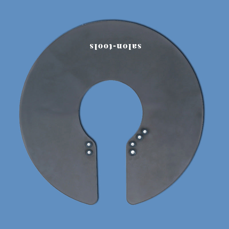 NC03-neck cape silicone neck salon Waterproof Rubber Custom Barber with logo Silicone Neck Capes salontool