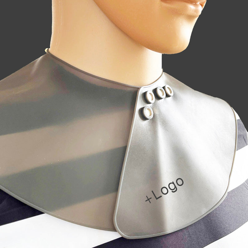 NC03-neck cape silicone neck salon Waterproof Rubber Custom Barber with logo Silicone Neck Capes salontool