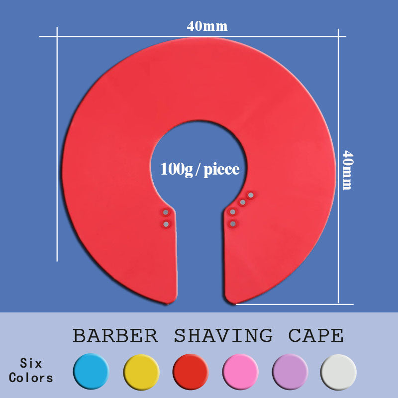 NC03-neck cape silicone neck salon Waterproof Rubber Custom Barber with logo Silicone Neck Capes salontool