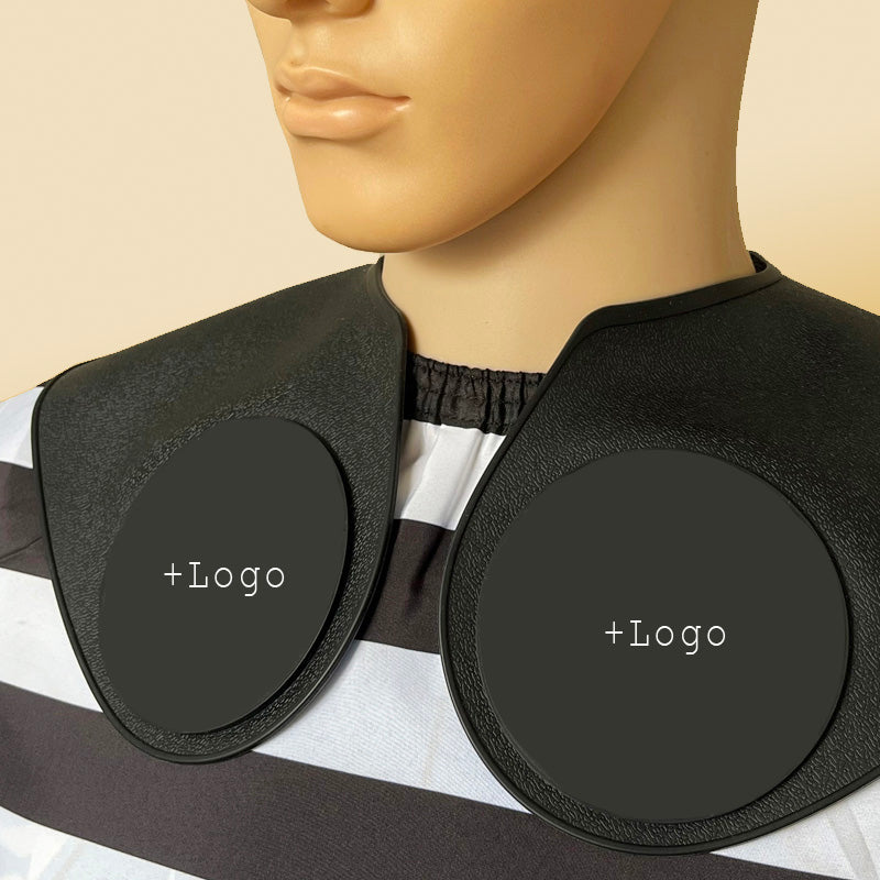 NC05-neck cape silicone neck salon Waterproof Rubber Custom Barber with logo Silicone Neck Capes salontool