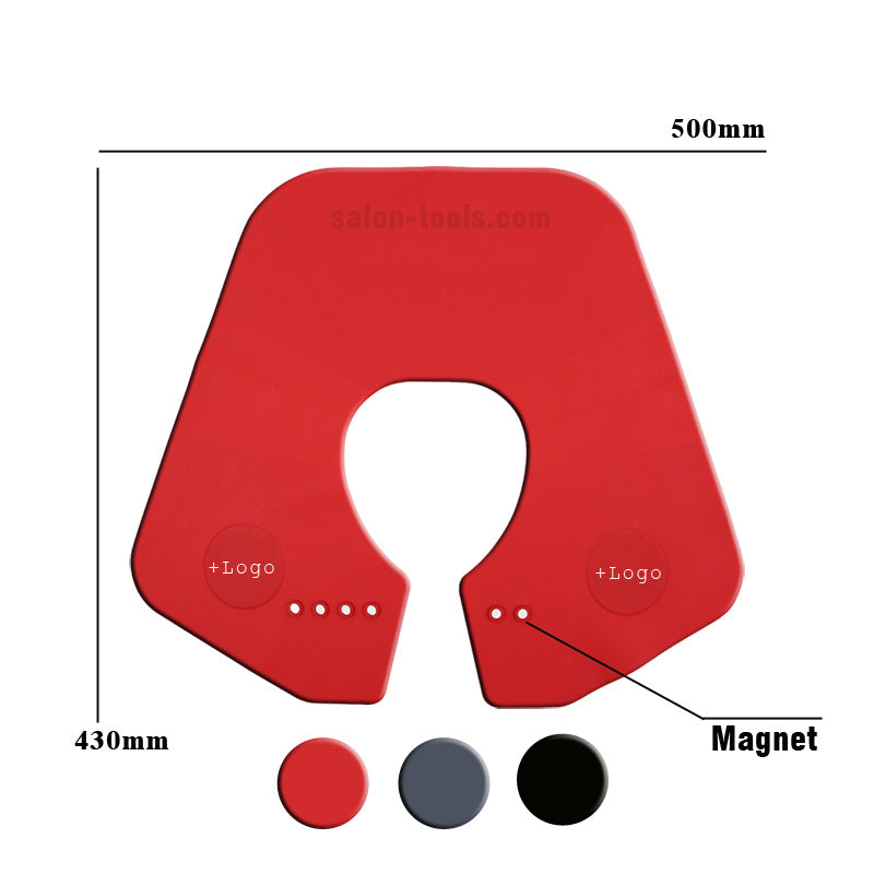 NC04-neck cape silicone neck salon Waterproof Rubber Custom Barber with logo Silicone Neck Capes salontool