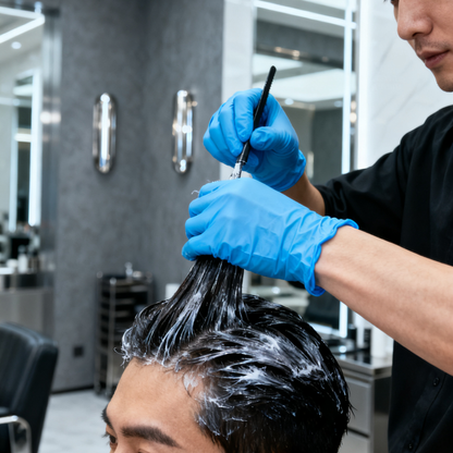 HD04 Hair dyed nitrile gloves