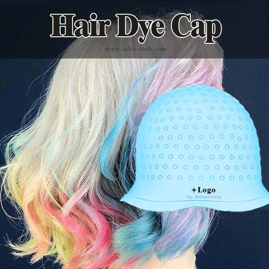 blue hair dye cap Silicone Highlight hair dyed Cap