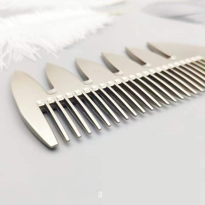 salon barber hair metal comb