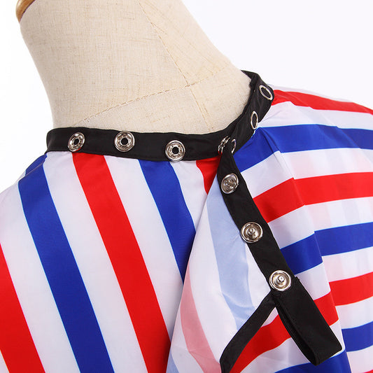 SC04-barber shaving cape Waterproof Gown Rubber Custom Hair Cutting Barber with logo Silicone Neck Cape