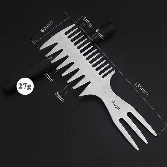 salon barber hair metal combs