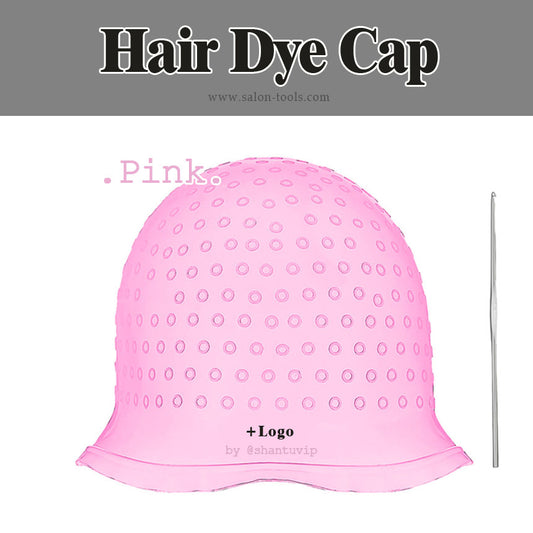 Pink hair dye cap Silicone Highlight hair dyed Cap