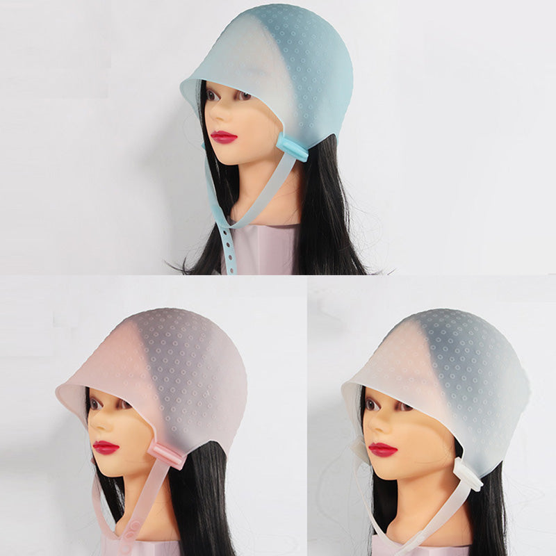 HD02P silicone Pink hair dye cap