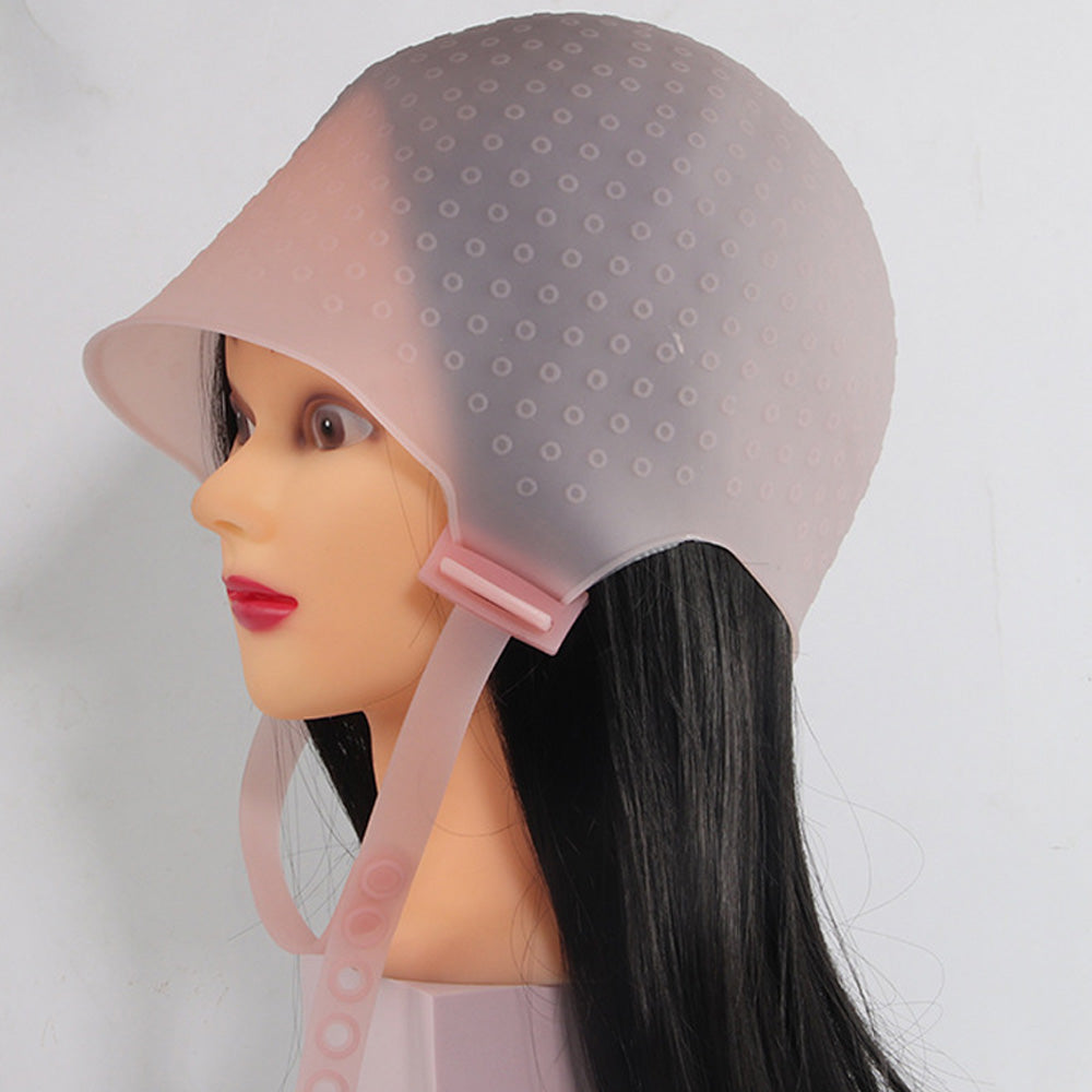 HD02P silicone Pink hair dye cap