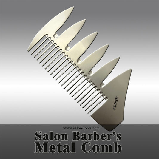 salon barber hair metal comb
