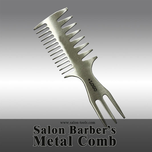 salon barber hair metal combs
