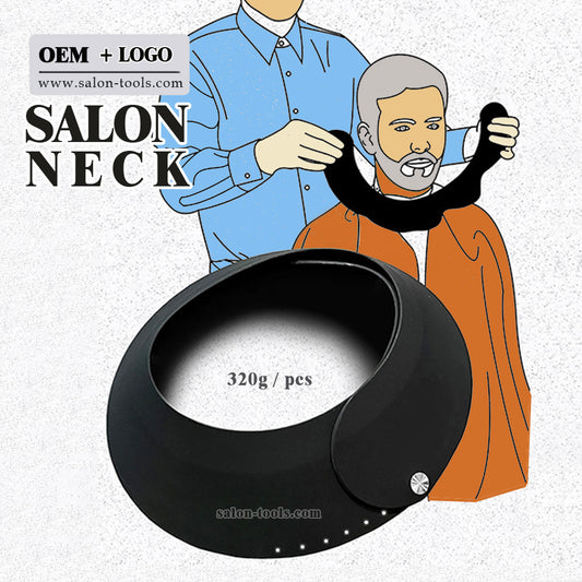 NC06-neck cape silicone neck salon Waterproof Rubber Custom Barber with logo Silicone Neck Capes salontool