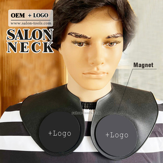 NC05-neck cape silicone neck salon Waterproof Rubber Custom Barber with logo Silicone Neck Capes salontool