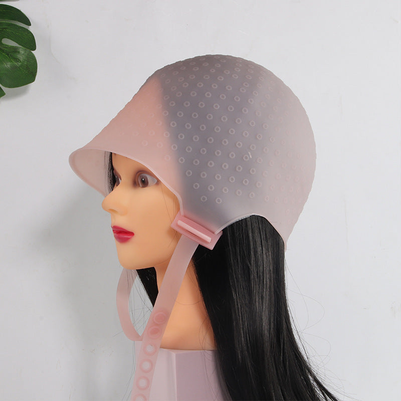 HD02P silicone Pink hair dye cap