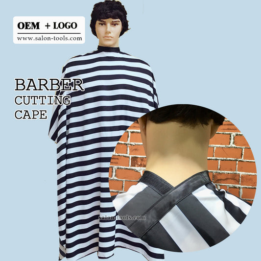 SC03-barber shaving cape salon Waterproof Gown Rubber Custom Barber with logo Silicone Neck Capes