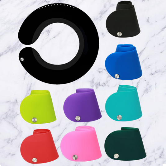 NC06-neck cape silicone neck salon Waterproof Rubber Custom Barber with logo Silicone Neck Capes salontool