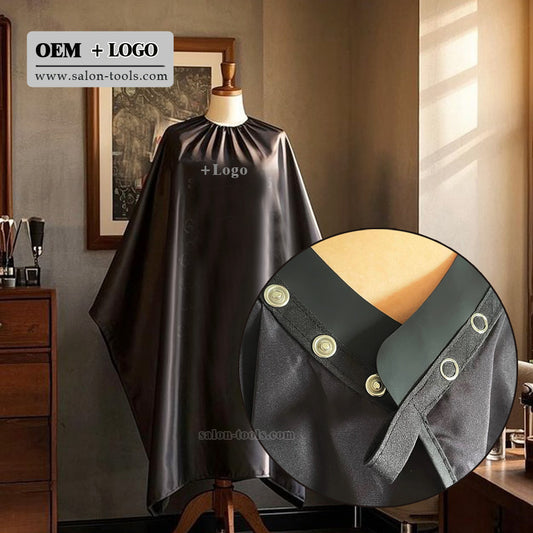 SC05-barber cape shaving cape salon Waterproof Gown Rubber Custom Barber with logo Silicone Neck Capes salontools
