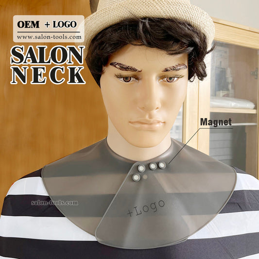 NC03-neck cape silicone neck salon Waterproof Rubber Custom Barber with logo Silicone Neck Capes salontool