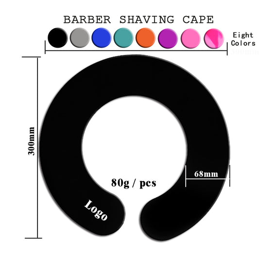 Salon barbers neck cape silicone Waterproof Rubber