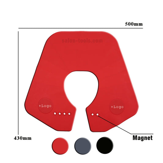 NC04-neck cape silicone neck salon Waterproof Rubber Custom Barber with logo Silicone Neck Capes salontool